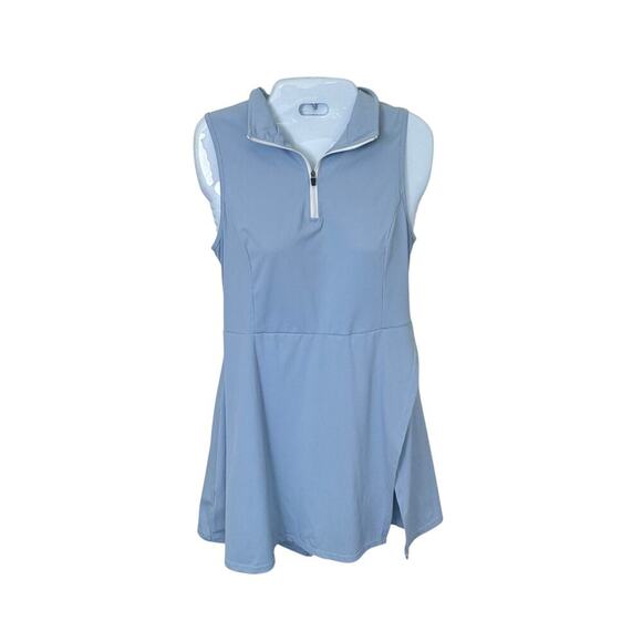 Tennis Pickle Ball Athletic Sleeveless Dress and Shorts Sky Blue Women's Sz M - Picture 1 of 12